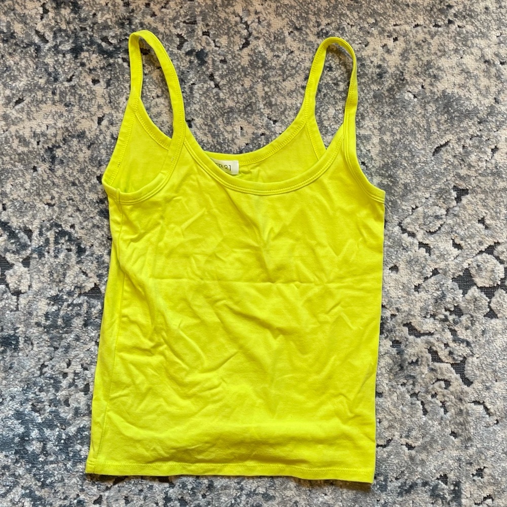 Neon yellow tank top